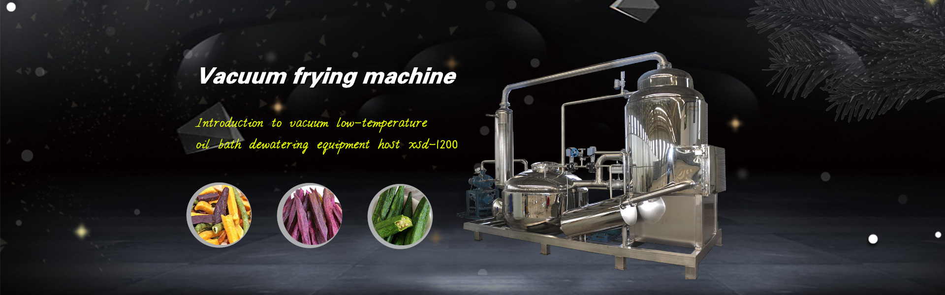 Vacuum frying machine