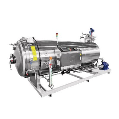 Water spray retort